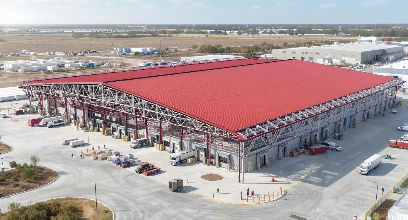 Vista aérea del Complejo Industrial Logística Eficiente